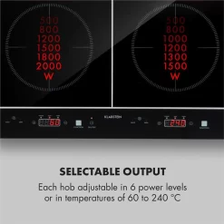 VariCook Neo Induktions-Doppelkochfeld 3500W SenseControl Glaskeramik -Küche Zu Hause 0012f8b0167ba5efcfbbbcd35b2e12b2