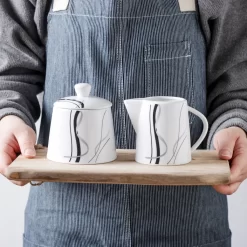 VEWEET, Serie 'Fiona', 100-teilig Porzellan Tafelservice Set, Kombiservice Mit Dessertteller, Speiseteller, Suppenteller, Müslischalen, Kaffeebecher, Kaffeetassen Set, Eierbecher, Milch- Und Zuckerset -Küche Zu Hause 001557e5b588181135196bf1acfe89e0