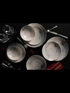 Hermia Concept, Erika,(24 Stücke), Abendessen , Mehrfarbig, 100% Porzellan -Küche Zu Hause 0afbefb5be70dcc75673a1db55c6f92c