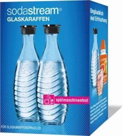 SodaStream Glaskaraffen 0,6 Liter Im 2er-Pack, 764997 25 SodaStream Glaskaraffen 0,6 Liter Im 2er-Pack, 764997 -Küche Zu Hause 120dc15f091ede530bc544d71cb059c8
