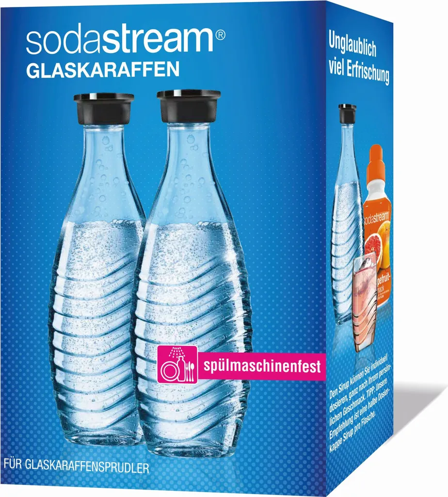 SodaStream Glaskaraffen 0,6 Liter Im 2er-Pack, 764997 6 SodaStream Glaskaraffen 0,6 Liter Im 2er-Pack, 764997 – Bild 6