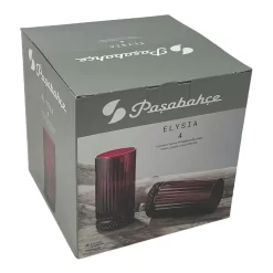 Pasabahce Elysia Wassergläser Longdrinkgläser 4er Set Lang Rot 450ml 520015 -Küche Zu Hause 17af7413fb650776c6db99ee35b55abc