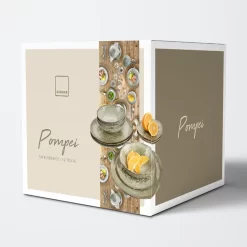 Sänger SÄNGER Steingut Geschirrset Pompei, Tafelservice 12 Teilig Für 4 Personen -Küche Zu Hause 1fbadd42291d31e7e2dd8df5a61e0105