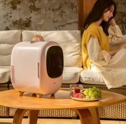 Baseus Mini Beauty Kühlschrank Für Kosmetik Reisekühlschrank Mit Heizung 8l 220V EU / 12V Weiß -Küche Zu Hause 330b7d60e2f29071c27cab42852ae982