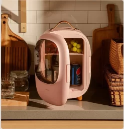 Baseus Mini Beauty Kühlschrank Für Kosmetik Reisekühlschrank Mit Heizung 8l 220V EU / 12V Weiß -Küche Zu Hause 36799b8256a114aefaae0b8288cdcc1c