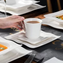 MALACASA, Serie Mario, 60 Tlg. Cremeweiß Porzellan Geschirrset Tafelservice Mit Je 12 Kaffeetassen, 12 Untertassen, 12 Dessertteller, 12 Suppenteller Und 12 Speiseteller 11 MALACASA, Serie Mario, 60 Tlg. Cremeweiß Porzellan Geschirrset Tafelservice Mit Je 12 Kaffeetassen, 12 Untertassen, 12 Dessertteller, 12 Suppenteller Und 12 Speiseteller -Küche Zu Hause 3e7006cb86625981d4ba04611d3a21c7