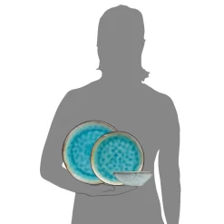 Sänger SÄNGER Steingut Geschirrset Capri, Tafelservice 12 Teilig Für 4 Personen -Küche Zu Hause 466903b761be2f1ed6a5f3ae9bbcaa11