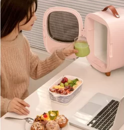 Baseus Mini Beauty Kühlschrank Für Kosmetik Reisekühlschrank Mit Heizung 8l 220V EU / 12V Weiß -Küche Zu Hause 4e1d3b869781a676d54b6bb89cbda03f