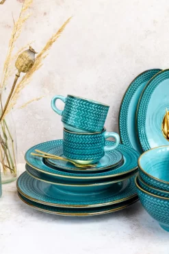 Mäser 931942 Kaffeeservice Prospero Für 6 Personen, Porzellan, Blau (1 Set, 12-teilig) -Küche Zu Hause 4f5c97e927c9fe40823406e75a2e2dd5