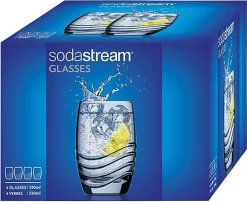 Sodastream Trinkglas 4er-Pack, Passend Zu Sodastream-Glaskaraffen -Küche Zu Hause 61840cf9cd39087b7b54d3c4338713a6