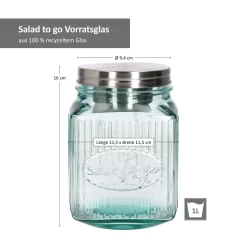 3tlg Set Salat To Go Vorratsglas 1L Lunch-Box Für Salat Nachhaltig Aufbewahrung 10 3tlg Set Salat To Go Vorratsglas 1L Lunch-Box Für Salat Nachhaltig Aufbewahrung -Küche Zu Hause 6aa816f8e5b93ee152017b8df721d180