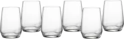 Ritzenhoff & Breker Wasserglas Flamenco 6er Set, Trinkbecher, Glas, Klar, 450 Ml, 814514