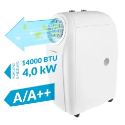Blaupunkt Klimagerät ARRIFANA 1414L, Mobile Klimaanlage Für Zuhause, Büro Oder Wohnwagen, Wohnmobil [Energieklasse A/A+]. 14000 BTU (4 KW) -Küche Zu Hause 6b22e104c9ceceaf4ad746e2f77eb612