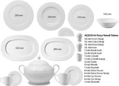 Kütahya Porselen 83 Teilig Acelya Tafelservice Porzellan Essservice 12 Personen -Küche Zu Hause 6f4e7cf5e32b5a14fc107cbb8cb28f1f