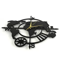 Silent Wanduhr Weltkarte Original Holzdekor -Küche Zu Hause 747f1d5605bfea6d598c05e98bcc2862