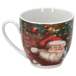 18tlg Kaffeeservice Santa 6 Personen Weihnachtsdekor Advent Weihnachtsmann Porzellan -Küche Zu Hause 7569dcc5e5ce597d77e9be7aa4bea5fd