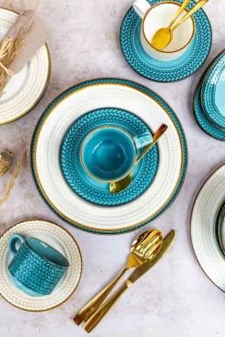 Mäser 931942 Kaffeeservice Prospero Für 6 Personen, Porzellan, Blau (1 Set, 12-teilig) -Küche Zu Hause 766dcef686c754770c9964bf901d8a48