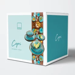 Sänger SÄNGER Steingut Geschirrset Capri, Tafelservice 12 Teilig Für 4 Personen -Küche Zu Hause 7d5c05d6970dbf881652e5effbacfc44