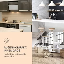 Klarstein Laika 60L Gefrierschrank , 60 Liter , 4-Sterne-Gefrierfach , 3 Schubladen , Temperatur: -18 Bis 0 °C , 5-stufiger Thermostat , 41 DB , Retro-Look -Küche Zu Hause 812e01938efa33ad59fd40d74b828c68