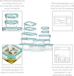 Sänger Frischhaltedosen Set Aus Glas 12er Set -Küche Zu Hause 912de762f6560012b9941f87bd05a2ee