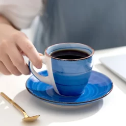 Kaffeeservice Steinzeug, Vancasso BONITA 12 Teiliges Kaffeeset, Cappuccino Tassenset Für 6 Personen, Tassen Und Untertassen -Küche Zu Hause 96f0a81a7914592544ca1b170d2f038c