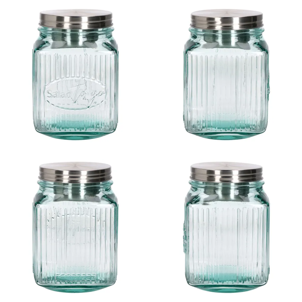 3tlg Set Salat To Go Vorratsglas 1L Lunch-Box Für Salat Nachhaltig Aufbewahrung 4 3tlg Set Salat To Go Vorratsglas 1L Lunch-Box Für Salat Nachhaltig Aufbewahrung – Bild 4