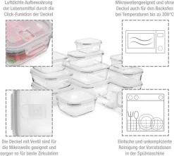Sänger Frischhaltedosen Set Aus Glas 12er Set -Küche Zu Hause ac85e487f08b8041449b5a0d7b084bf1