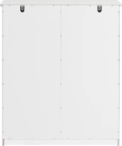 SoBuy BZR33-W Wäscheschrank Mit 2 Ausklappbaren Wäschesäcken Wäschekörbe Wäschetruhe Wäschesammler Mit 2 Schubladen Badschrank Weiß -Küche Zu Hause b2ab6c18df75766e9d3b6d8bd610a8ae