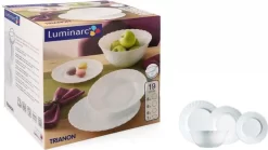 Luminarc 19tlg. Tellerset + Schale Trianon -Küche Zu Hause bcd101d60f0ee33d4ab4f1e4efdf4e39