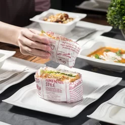 MALACASA, Serie Mario, 28-teilig Kombiservice Aus Porzellan Geschirrset Mit Je 6 Schalen, 6 Dessertteller, 6 Suppenteller, 6 Speiseteller, 2 Rechteckige Platten Und 2 Salz- Und Pfefferdosen -Küche Zu Hause bfbaf99c21e43e284a7a7a3a9659ab71