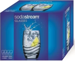 Sodastream Trinkglas 4er-Pack, Passend Zu Sodastream-Glaskaraffen -Küche Zu Hause c0cf39538302c7bff03b4a9d84ec3cb8
