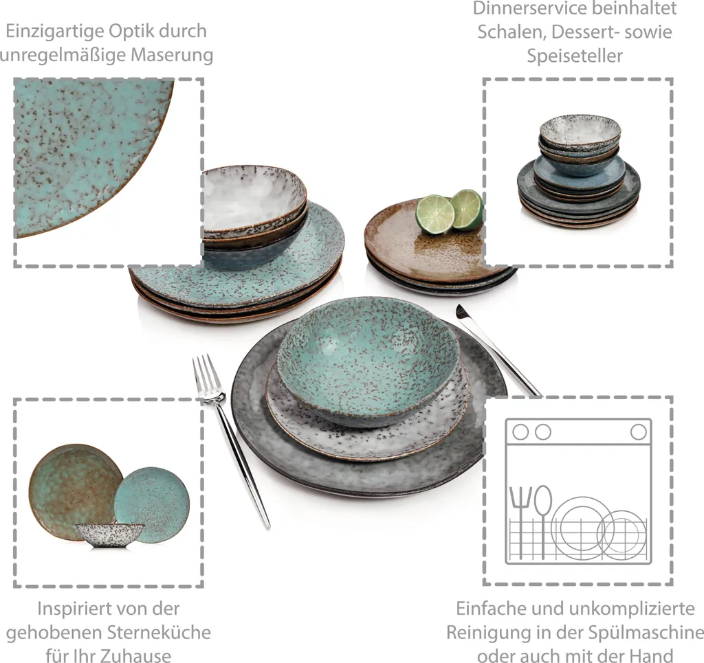 Sänger SÄNGER Kombiservice Athen 12 Teilig Für 4 Personen 2 Sänger SÄNGER Kombiservice Athen 12 Teilig Für 4 Personen – Bild 2