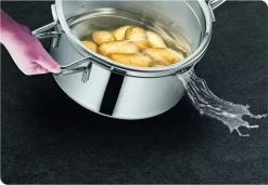 TEFAL Nordica H852SA55 Stahl-Topfset Mit Deckel 10-teilig, Topf: 18/20/24 Cm, Kochtopf Hoch 22cm, Rondel 16cm -Küche Zu Hause c97918314ba2561b355cb16d17c07c67