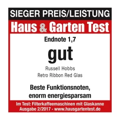 Russell Hobbs 21700-56 Retro Ribbon Red Kaffeemaschine -Küche Zu Hause cba51e92ce50ccada551fb66c931933e