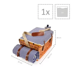 Sänger SÄNGER Picknickkorb Borkum Mit Integriertem Tisch & Kühltasche 25 Teilig Für 4 Personen -Küche Zu Hause e047d13475f885c314bc3be979751bfb