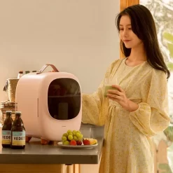 Baseus Mini Beauty Kühlschrank Für Kosmetik Reisekühlschrank Mit Heizung 8l 220V EU / 12V Weiß -Küche Zu Hause ea36bfb45b239d6606392ec783514b7d