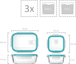 Sänger Frischhaltedosen Set Aus Glas 12er Set -Küche Zu Hause ea51203d7b7f4ade9dd3709f8143c336