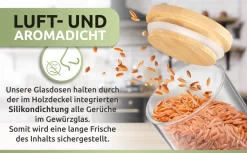 PORADA 12 Stapelbare Gewürzgläser Set 150ml Glasbehälter Mit Deckel Aufbewahrung Küche Gewürzdosen Vorratsdosen Glas Mit Deckel Aufbewahrungsgläser Küchenorganisation Aufbewahrung… -Küche Zu Hause ea64078ccbb53ea4c8c7a9c0db23c29f