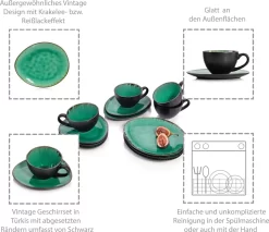 Sänger SÄNGER Kaffeeservice Palm Beach 12 Teilig Für 4 Personen -Küche Zu Hause fd75b7bf14dfac77cdab53649486a877